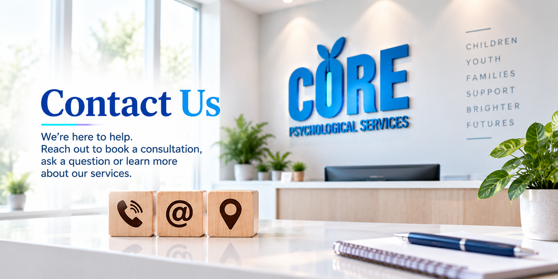 Child or young person receiving supportive counselling at Core Centre